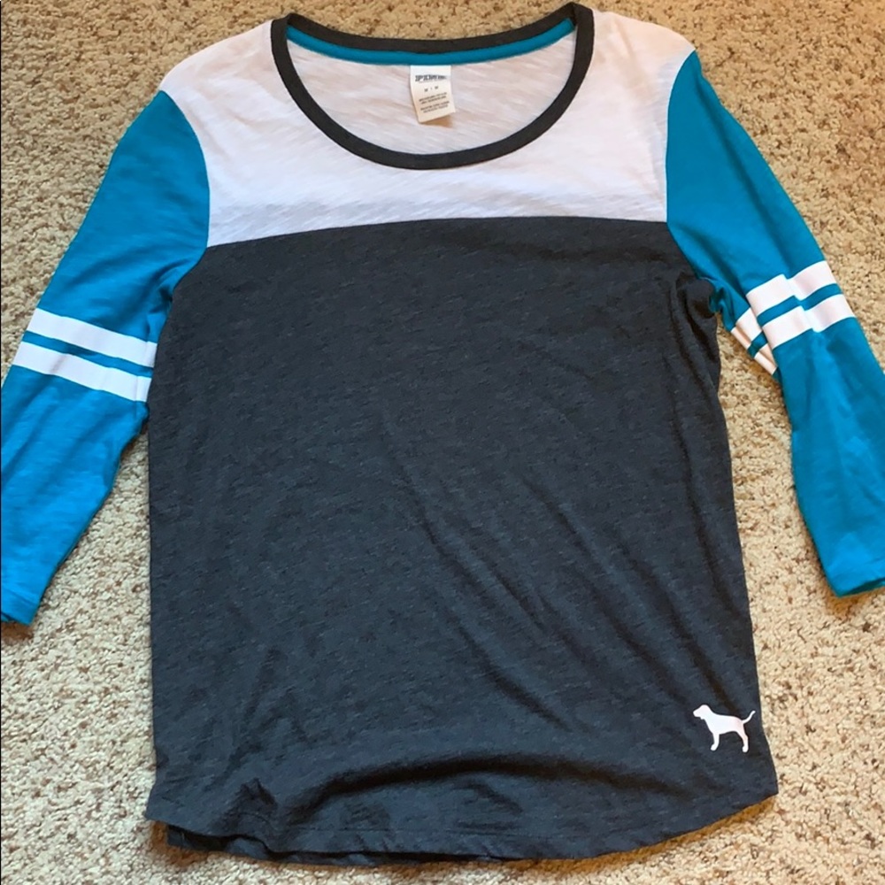 Pink baseball tee